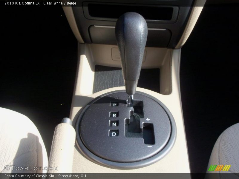 Clear White / Beige 2010 Kia Optima LX