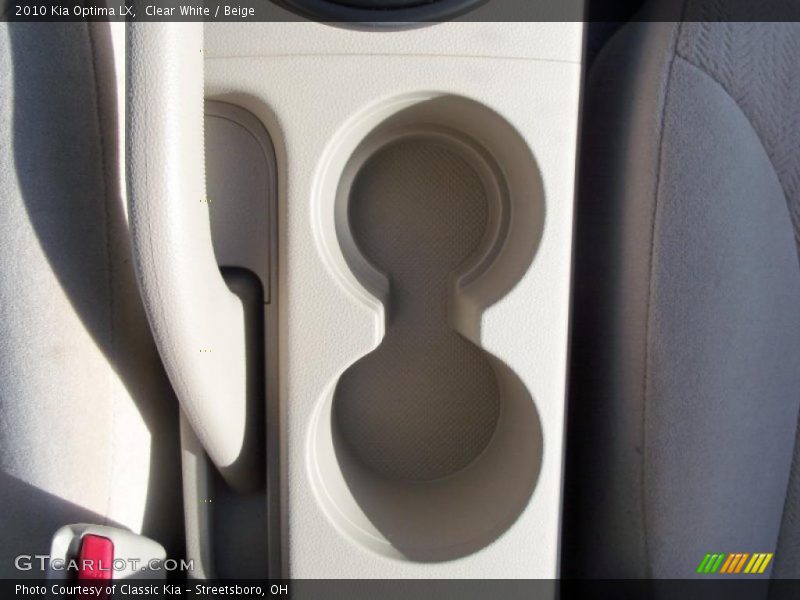 Clear White / Beige 2010 Kia Optima LX