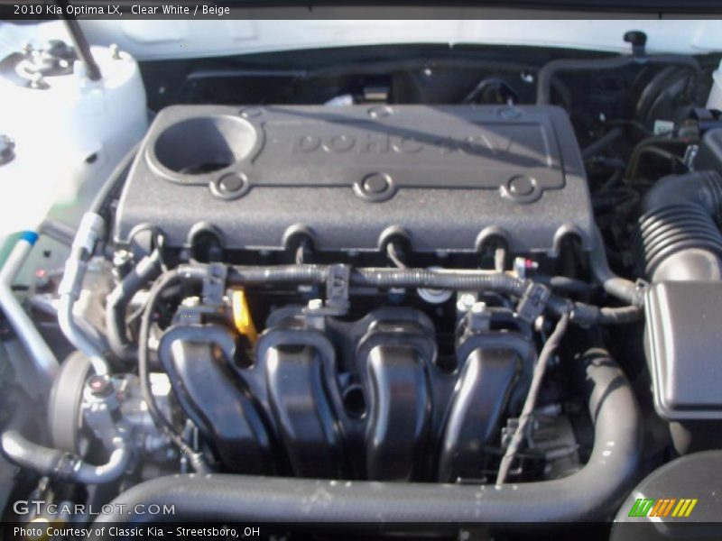Clear White / Beige 2010 Kia Optima LX