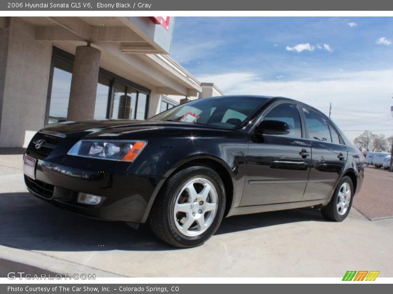 Ebony Black / Gray 2006 Hyundai Sonata GLS V6