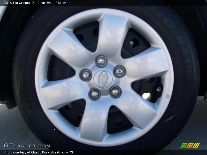 Clear White / Beige 2010 Kia Optima LX