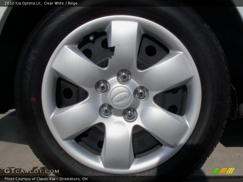 Clear White / Beige 2010 Kia Optima LX