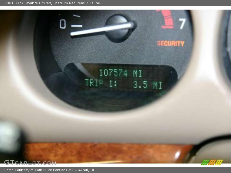 Medium Red Pearl / Taupe 2001 Buick LeSabre Limited