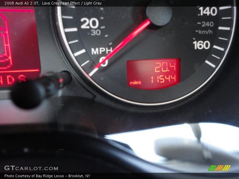 Lava Grey Pearl Effect / Light Gray 2008 Audi A3 2.0T