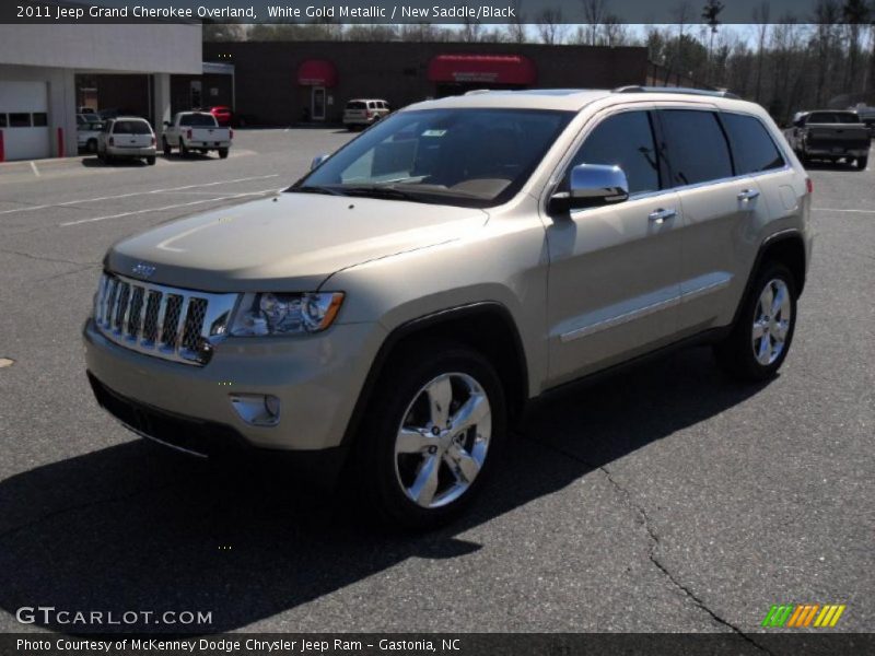 White Gold Metallic / New Saddle/Black 2011 Jeep Grand Cherokee Overland