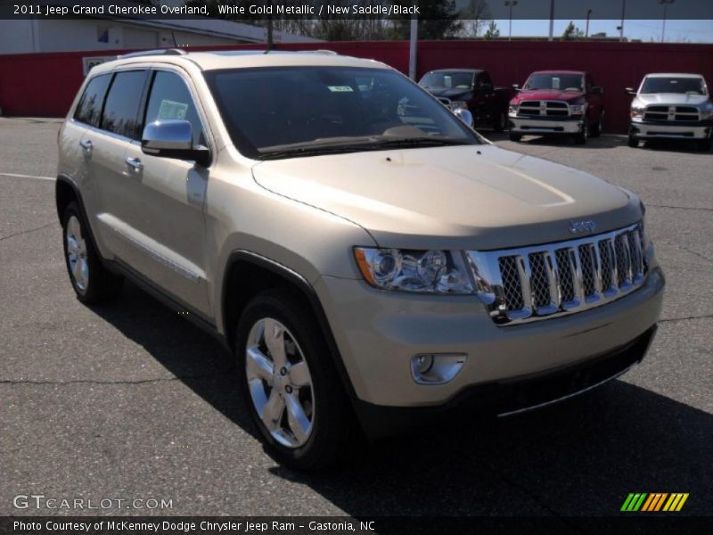 White Gold Metallic / New Saddle/Black 2011 Jeep Grand Cherokee Overland