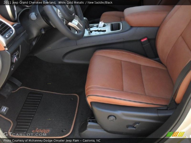 White Gold Metallic / New Saddle/Black 2011 Jeep Grand Cherokee Overland