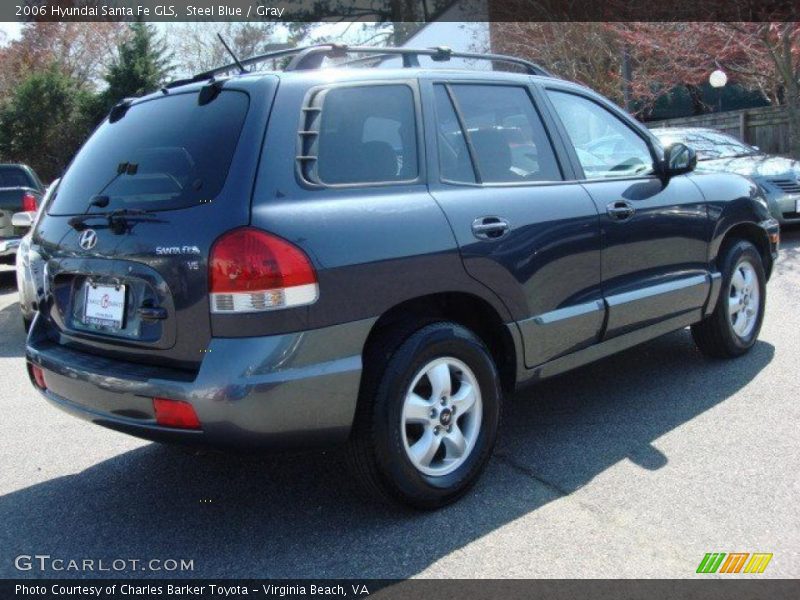 Steel Blue / Gray 2006 Hyundai Santa Fe GLS