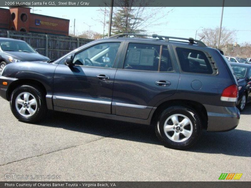 Steel Blue / Gray 2006 Hyundai Santa Fe GLS