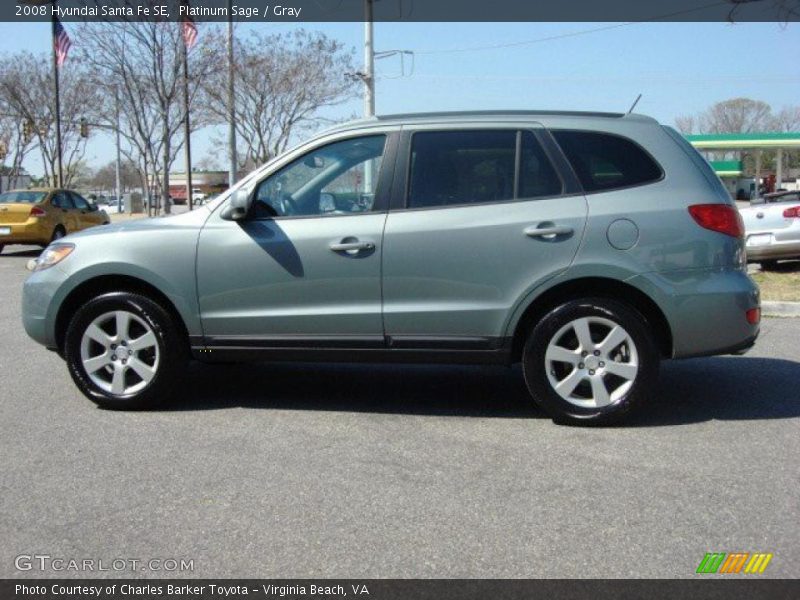 Platinum Sage / Gray 2008 Hyundai Santa Fe SE