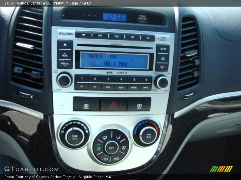 Platinum Sage / Gray 2008 Hyundai Santa Fe SE