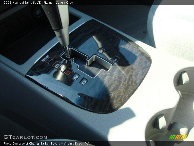 Platinum Sage / Gray 2008 Hyundai Santa Fe SE