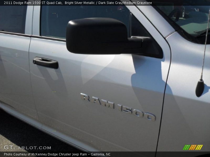 Bright Silver Metallic / Dark Slate Gray/Medium Graystone 2011 Dodge Ram 1500 ST Quad Cab