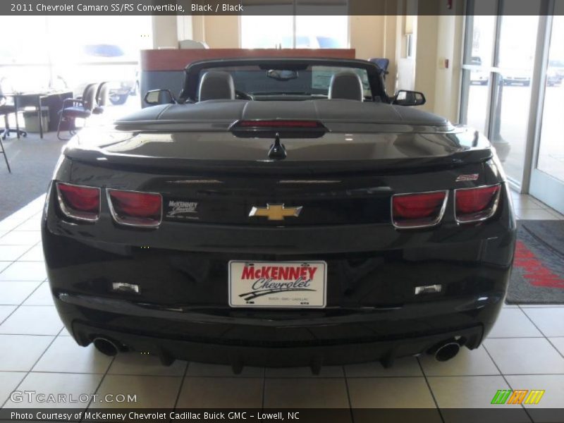 Black / Black 2011 Chevrolet Camaro SS/RS Convertible