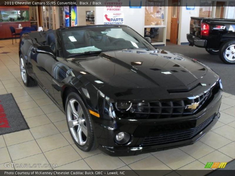 Black / Black 2011 Chevrolet Camaro SS/RS Convertible