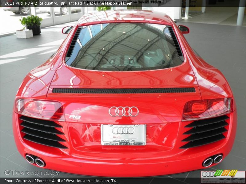 Brilliant Red / Black Fine Nappa Leather 2011 Audi R8 4.2 FSI quattro