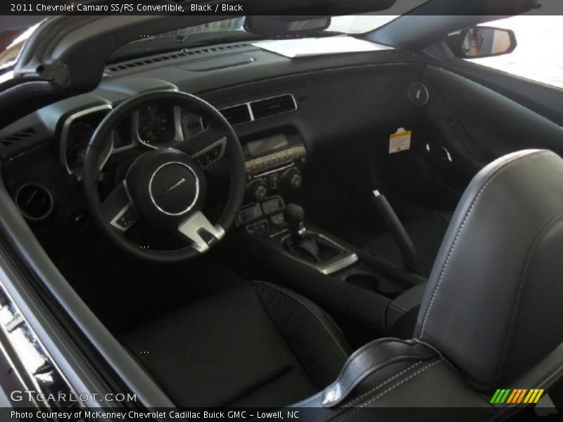  2011 Camaro SS/RS Convertible Black Interior