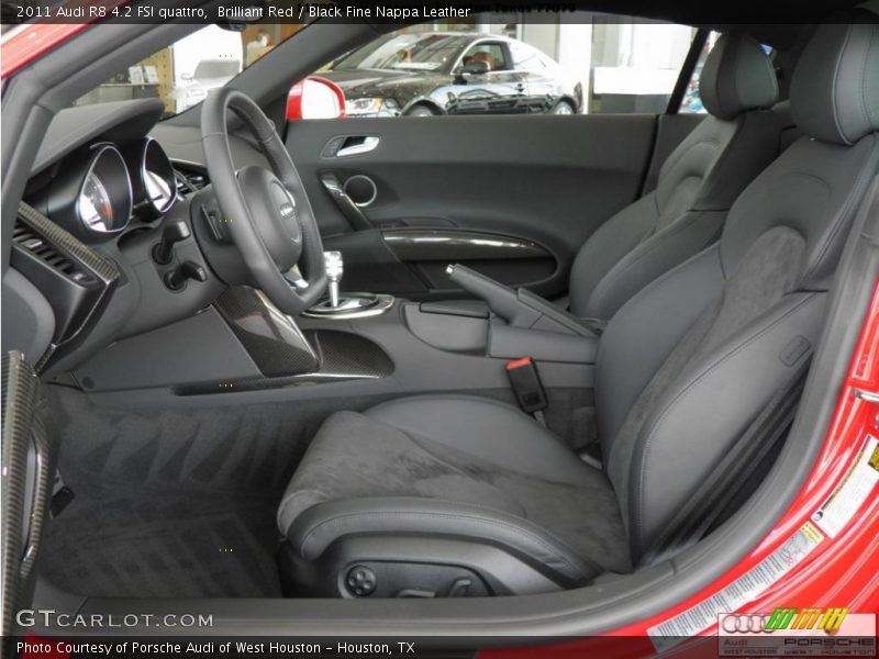 Brilliant Red / Black Fine Nappa Leather 2011 Audi R8 4.2 FSI quattro