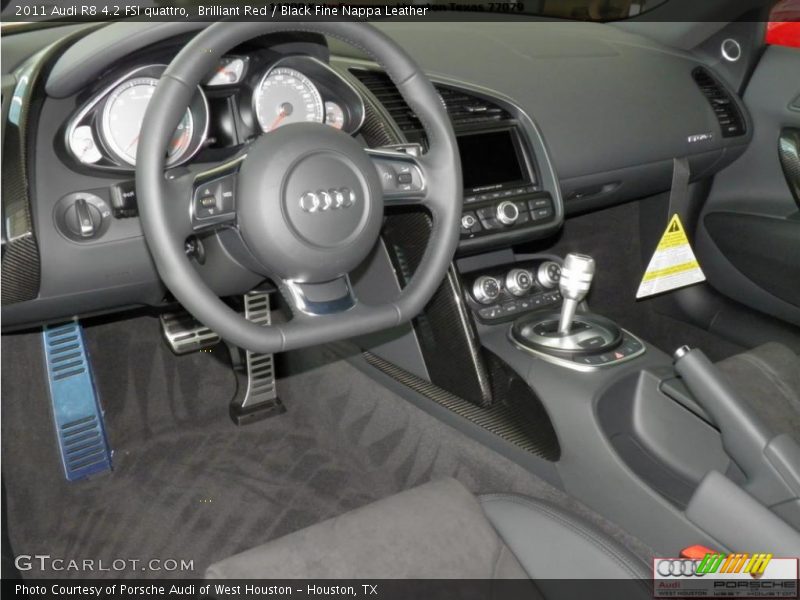 Brilliant Red / Black Fine Nappa Leather 2011 Audi R8 4.2 FSI quattro
