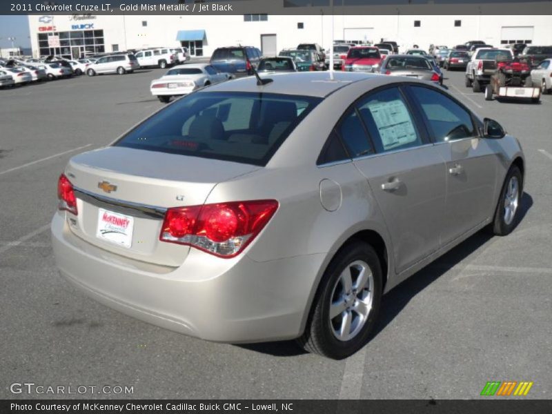 Gold Mist Metallic / Jet Black 2011 Chevrolet Cruze LT