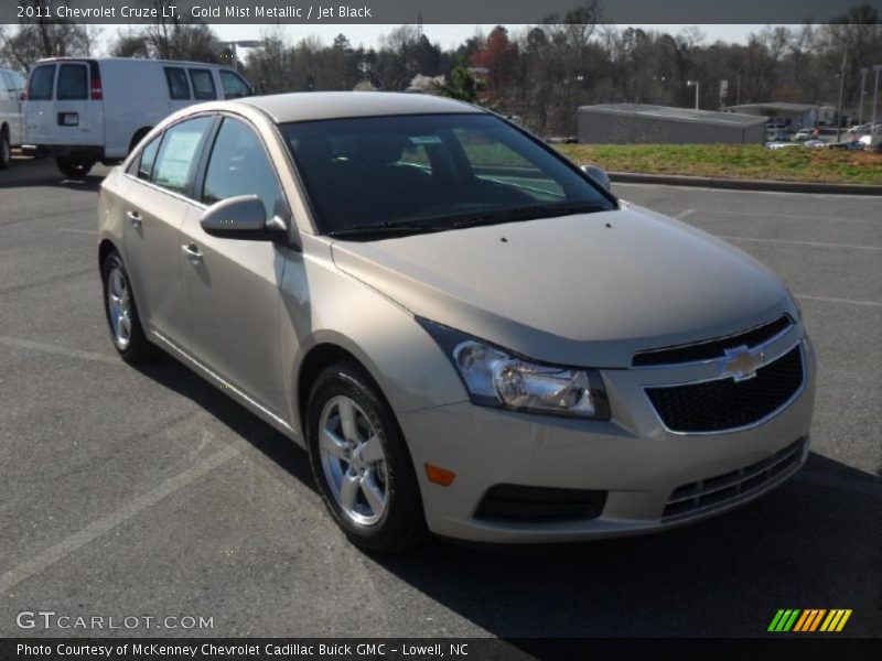 Gold Mist Metallic / Jet Black 2011 Chevrolet Cruze LT