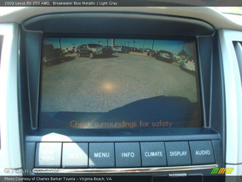 Breakwater Blue Metallic / Light Gray 2009 Lexus RX 350 AWD