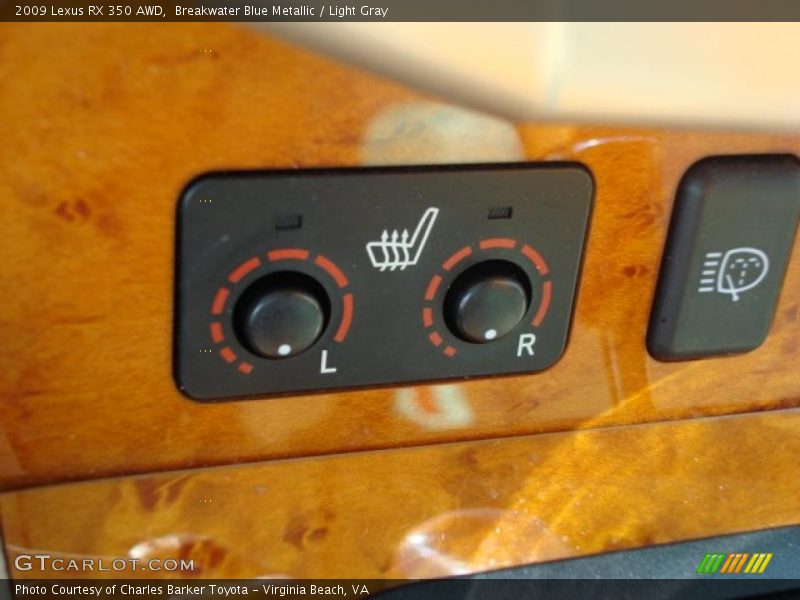 Breakwater Blue Metallic / Light Gray 2009 Lexus RX 350 AWD