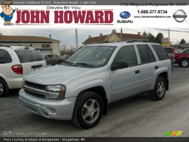 Silverstone Metallic / Light Gray 2008 Chevrolet TrailBlazer LS 4x4
