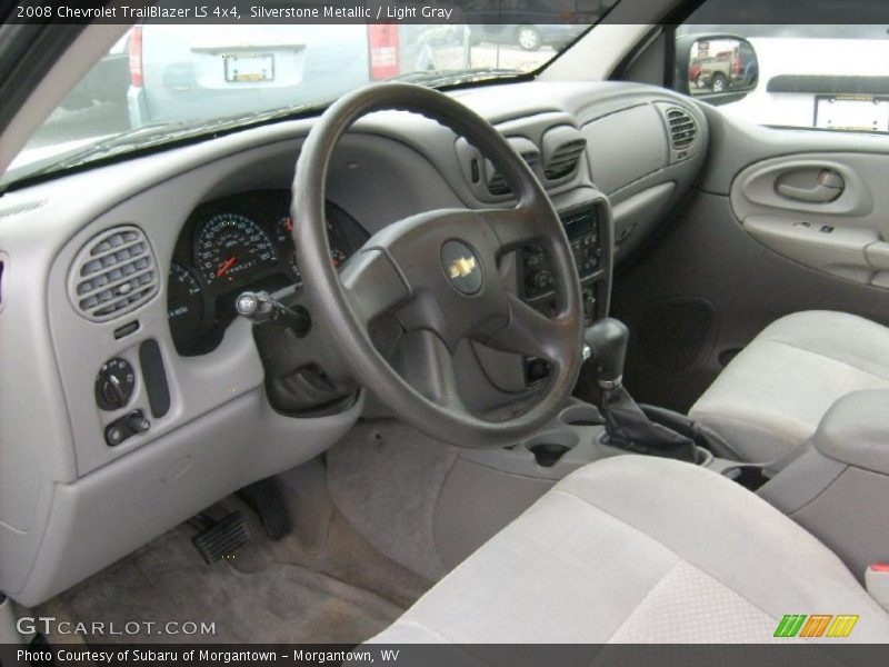 Silverstone Metallic / Light Gray 2008 Chevrolet TrailBlazer LS 4x4