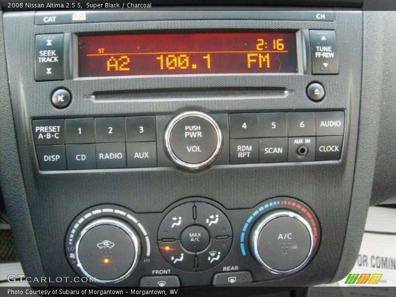 Super Black / Charcoal 2008 Nissan Altima 2.5 S