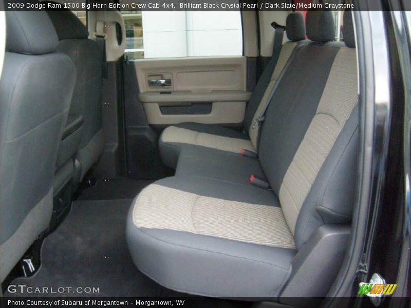 Brilliant Black Crystal Pearl / Dark Slate/Medium Graystone 2009 Dodge Ram 1500 Big Horn Edition Crew Cab 4x4