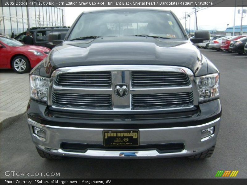 Brilliant Black Crystal Pearl / Dark Slate/Medium Graystone 2009 Dodge Ram 1500 Big Horn Edition Crew Cab 4x4