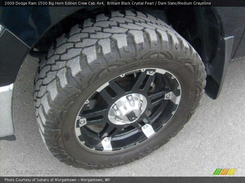 Brilliant Black Crystal Pearl / Dark Slate/Medium Graystone 2009 Dodge Ram 1500 Big Horn Edition Crew Cab 4x4