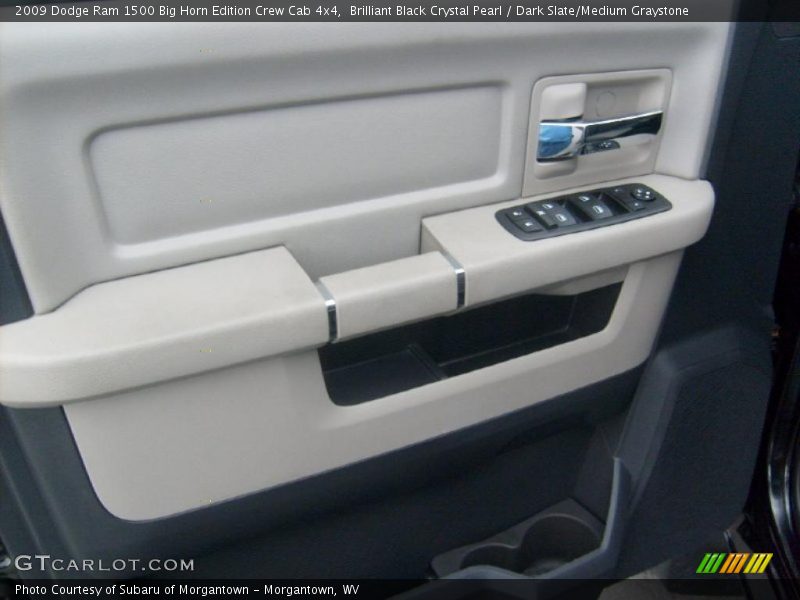 Brilliant Black Crystal Pearl / Dark Slate/Medium Graystone 2009 Dodge Ram 1500 Big Horn Edition Crew Cab 4x4