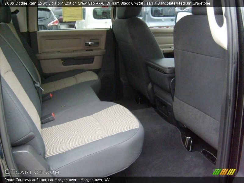 Brilliant Black Crystal Pearl / Dark Slate/Medium Graystone 2009 Dodge Ram 1500 Big Horn Edition Crew Cab 4x4