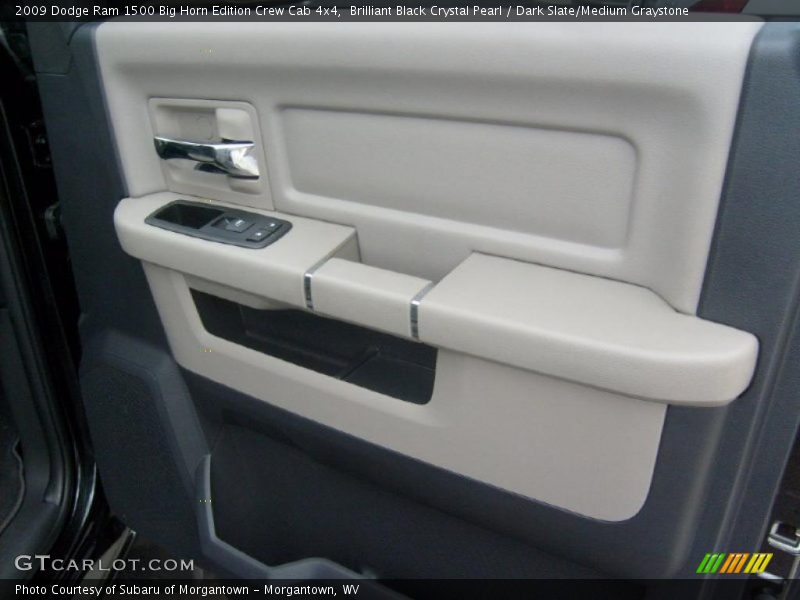 Brilliant Black Crystal Pearl / Dark Slate/Medium Graystone 2009 Dodge Ram 1500 Big Horn Edition Crew Cab 4x4