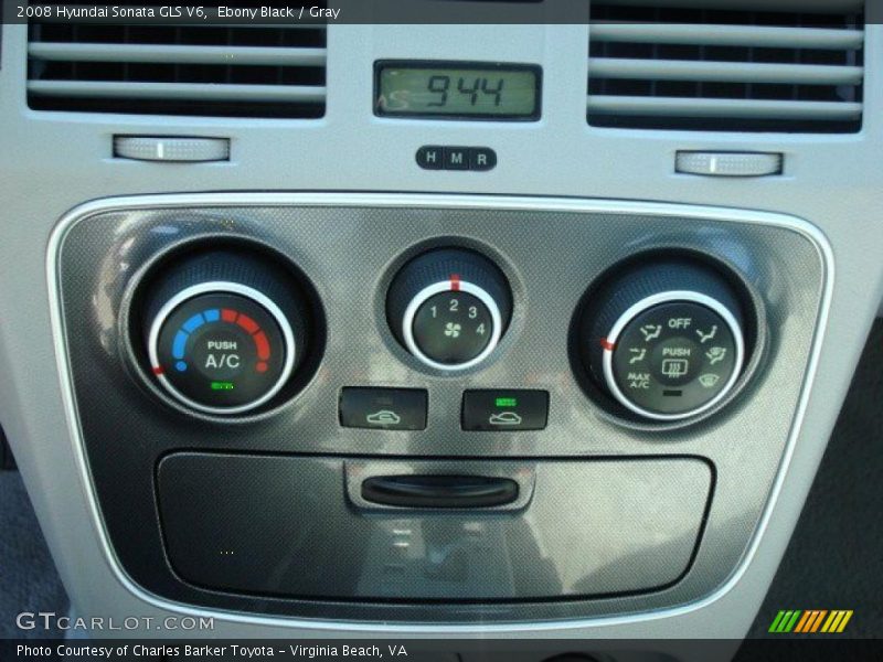 Ebony Black / Gray 2008 Hyundai Sonata GLS V6