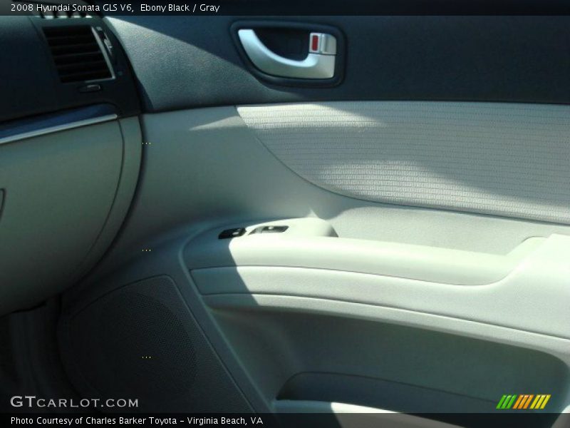 Ebony Black / Gray 2008 Hyundai Sonata GLS V6