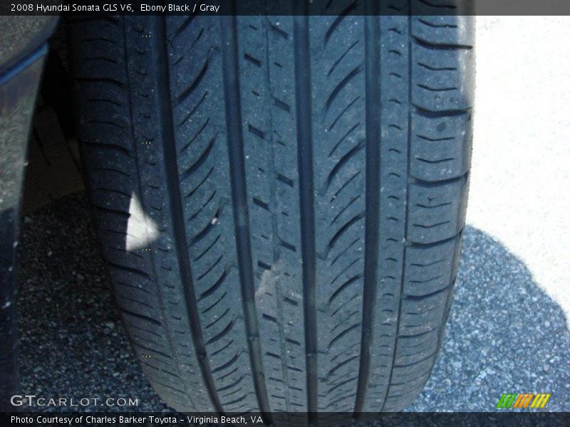 Ebony Black / Gray 2008 Hyundai Sonata GLS V6