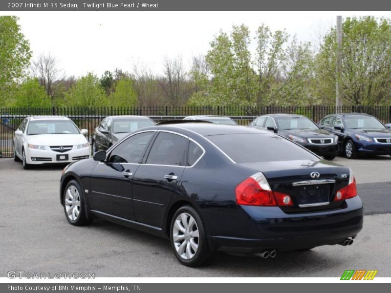 Twilight Blue Pearl / Wheat 2007 Infiniti M 35 Sedan