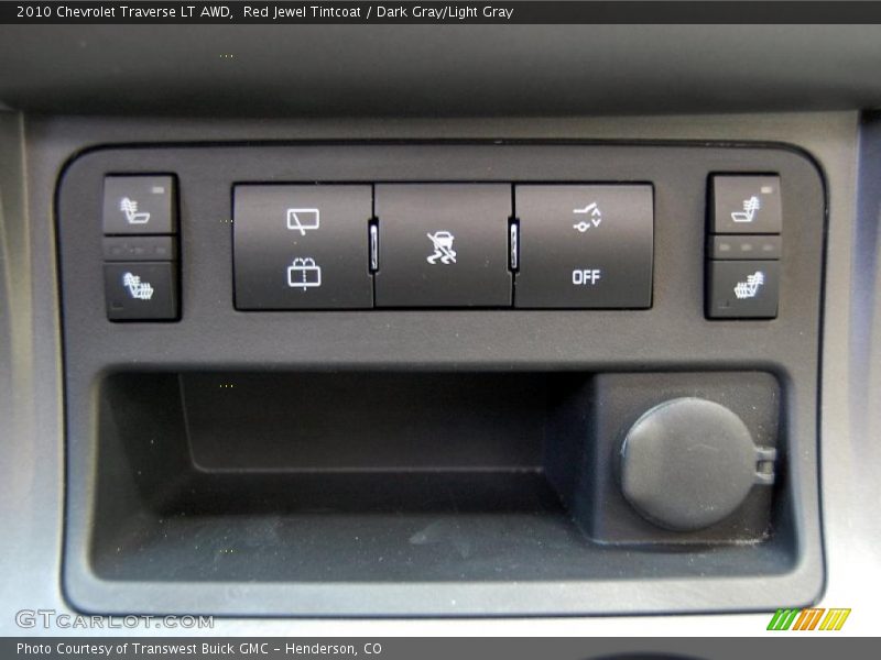 Red Jewel Tintcoat / Dark Gray/Light Gray 2010 Chevrolet Traverse LT AWD