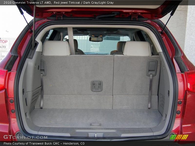 Red Jewel Tintcoat / Dark Gray/Light Gray 2010 Chevrolet Traverse LT AWD