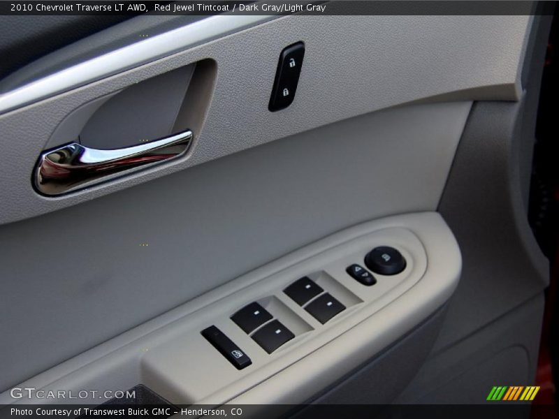 Red Jewel Tintcoat / Dark Gray/Light Gray 2010 Chevrolet Traverse LT AWD