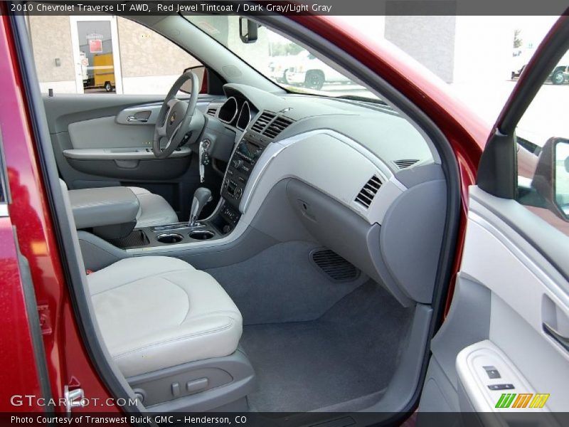 Red Jewel Tintcoat / Dark Gray/Light Gray 2010 Chevrolet Traverse LT AWD