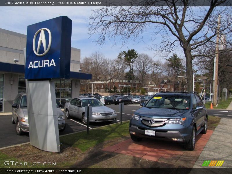 Steel Blue Metallic / Taupe 2007 Acura MDX Technology