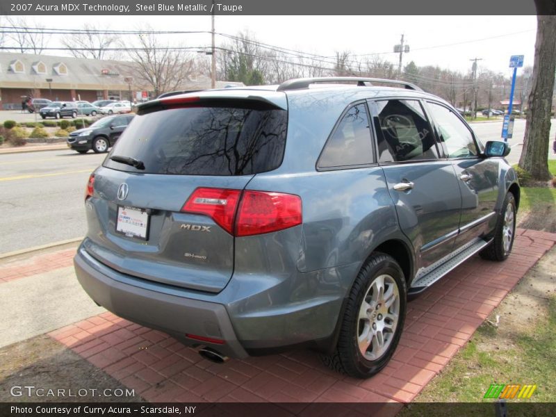 Steel Blue Metallic / Taupe 2007 Acura MDX Technology