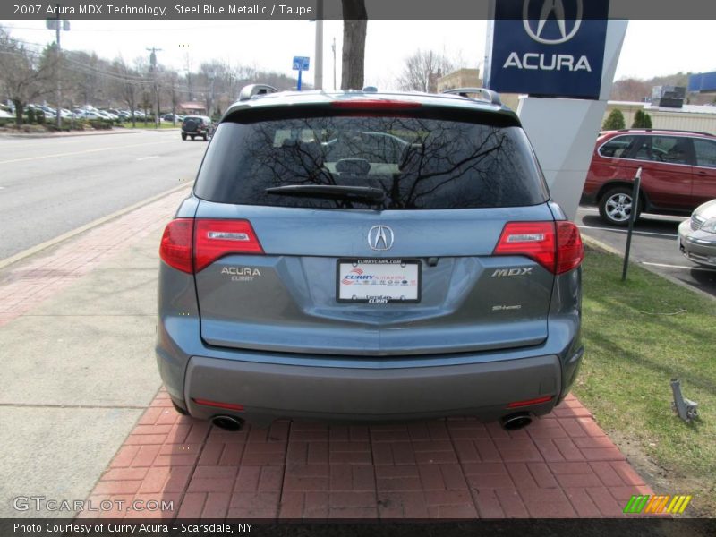 Steel Blue Metallic / Taupe 2007 Acura MDX Technology