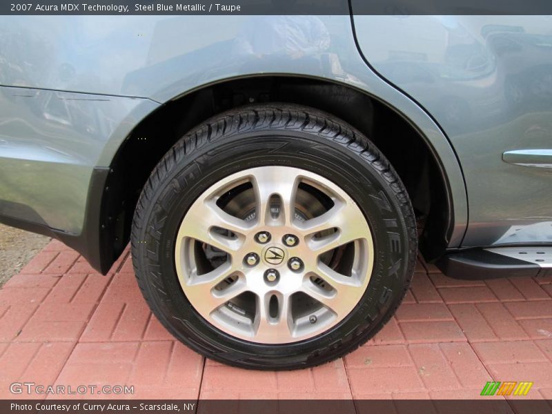 Steel Blue Metallic / Taupe 2007 Acura MDX Technology