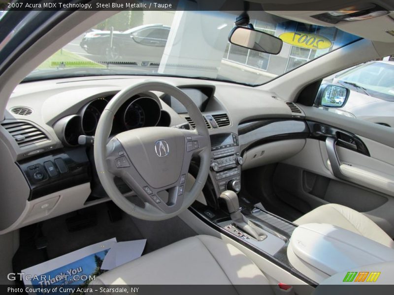 Steel Blue Metallic / Taupe 2007 Acura MDX Technology