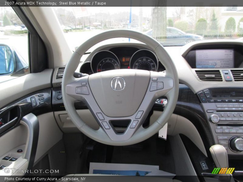 Steel Blue Metallic / Taupe 2007 Acura MDX Technology